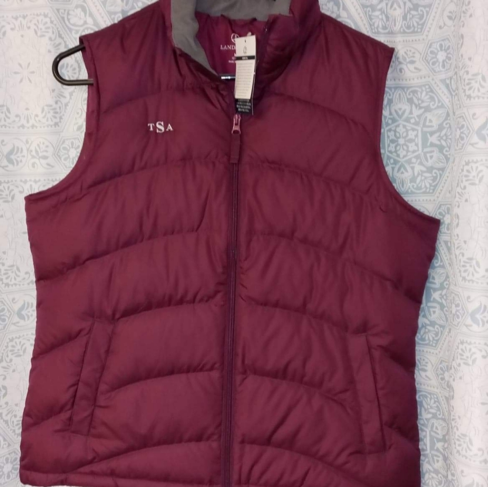 Womens Lamds End Puffer Vest